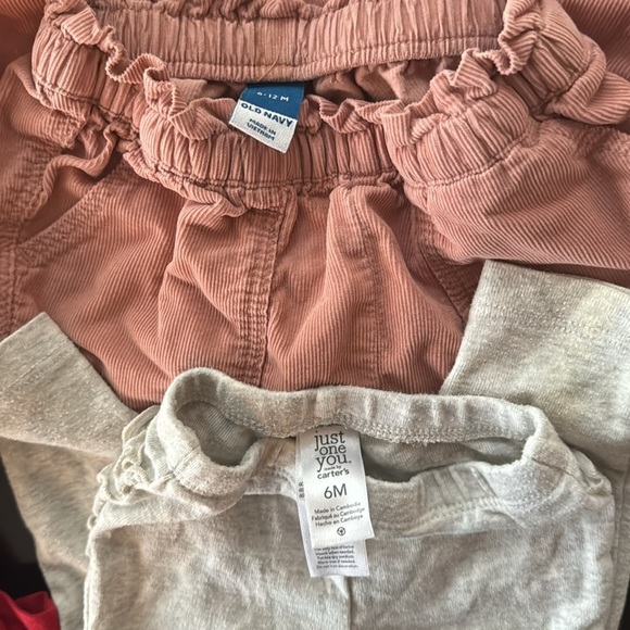 Bundle - 10 Piece Baby Girl Dress, Footies, Onesies, Pants & More | Size 6-12 M - Picture 12 of 13